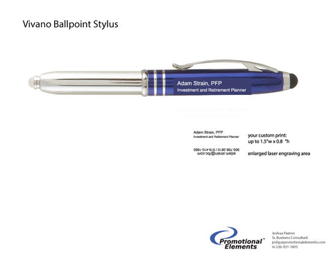 INVOICE 97903 - 100 pack - Vivano Duo w/Stylus, BLUE