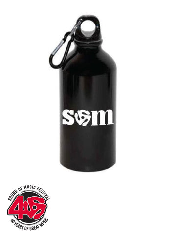 SOM - Black 17oz Aluminum Water Bottle w/ Carabiner