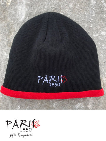 Paris 1850 - Red Stripe Knit Toque