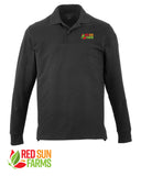 Red Sun Farms -  Men's Long Sleeve 100% Cotton Pique Polo
