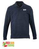 Red Sun Farms -  Men's Long Sleeve 100% Cotton Pique Polo