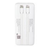 Laptop Power 20,000 mAh PD Power Bank with Integrated Cables