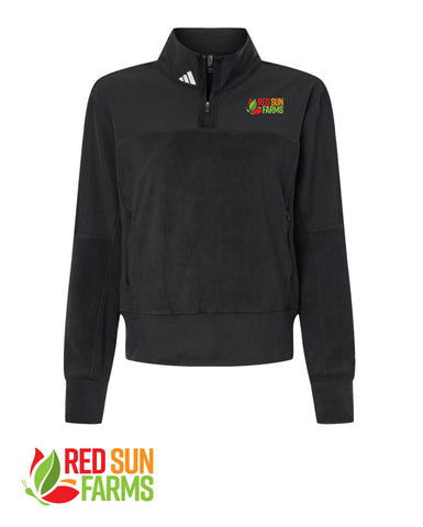Red Sun Farms - Adidas Women's Fleece Quarter-Zip Pullover