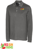 Red Sun Farms - Men's Cutter & Buck Advantage Tri-Blend Pique TALL Long Sleeve Polo