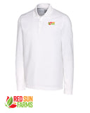 Red Sun Farms - Men's Cutter & Buck Advantage Tri-Blend Pique TALL Long Sleeve Polo