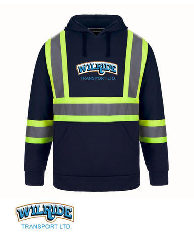 Wilride Transport - Hi-Visibility Pullover Hoodie, MENS - 3 colours