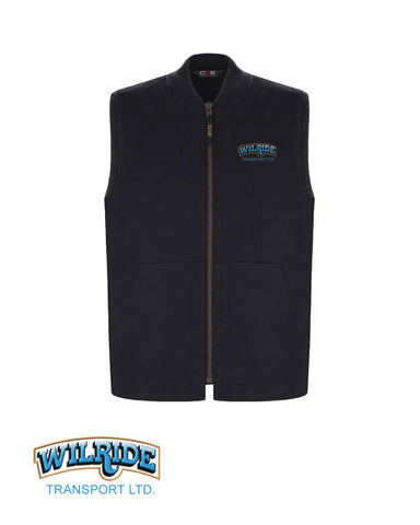Wilride Transport - Cotton Canvas Vest With Sherpa Lining, MENS