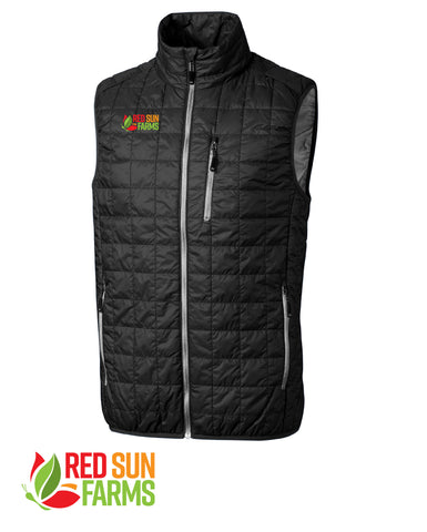 Red Sun Farms - Men's Cutter & Buck TALL Rainier Recycled Insulated Puffer Vest
