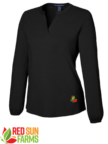 Red Sun Farms -  Ladies' Raleigh Half-Placket Knit Top