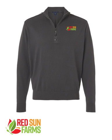 Red Sun Farms - Devon & Jones Men's New Classics Quarter-Zip Sweater