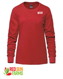 Red Sun Farms - Ladies Long Sleeve Crew Neck Tee