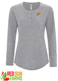 Red Sun Farms - Ladies' Vintage Thermal Long Sleeve Henley