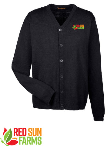 Red Sun Farms - Men's Pilbloc™ V-Neck Button Cardigan Sweater