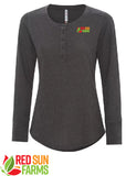 Red Sun Farms - Ladies' Vintage Thermal Long Sleeve Henley