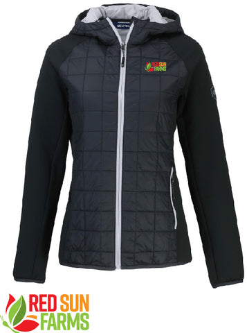 Red Sun Farms - Ladies' Cutter & Buck Rainier Primaloft Eco Full Zip Hybrid Jacket