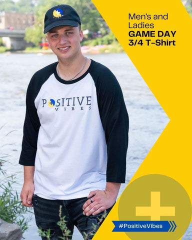 GAME DAY 3/4 Sleeve T-Shirt | Positive Vibes