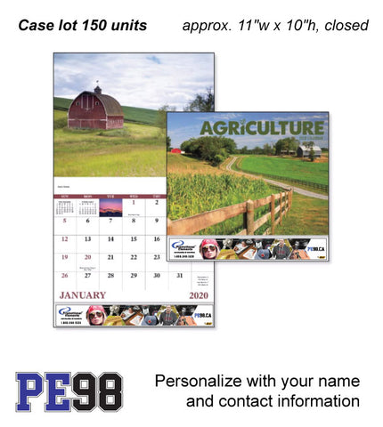 PE98 - 2020 Calendar, Agriculture
