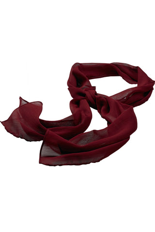 Cherrey Bus Lines - Solid Crinkle Chiffon Scarf