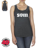 SOM - Ladies Racerback Tank Top, Charcoal