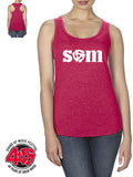 SOM - Ladies Racerback Tank Top, Red