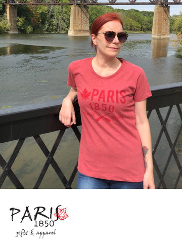 Paris 1850 - Fusion Fit T-Shirt, Ladies, Red