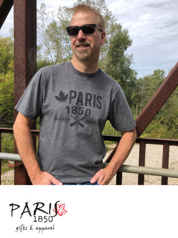 Paris 1850 - Fusion Fit T-Shirt, Mens, Charcoal