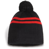 BYB Pompom Toque with Woven Tab Label