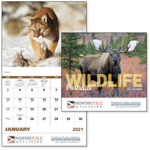 Pet Wildlife Portraits Calendar